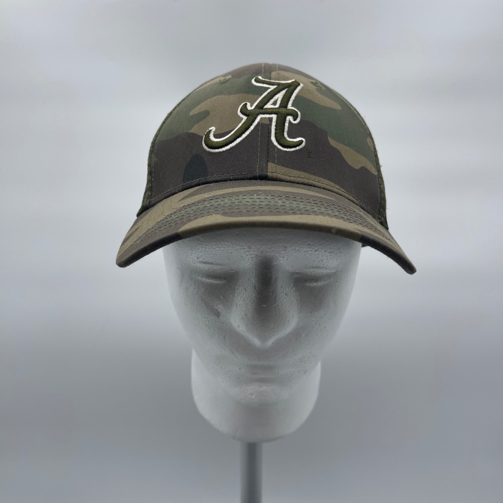 Russell Athletic OSFM Camo Cap Alabama Crimson Tide Trucker Mesh SnapBack Hat